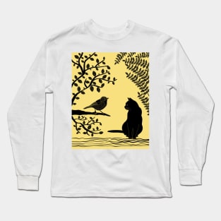 The Cat and the Bird Long Sleeve T-Shirt